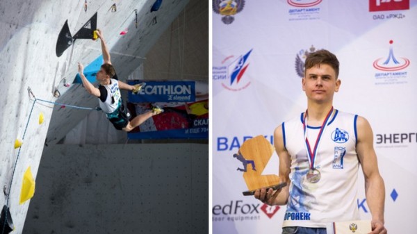 Воронежец построил в спальне скалодром для тренировок на самоизоляции