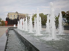 На площади Победы завершен основной комплекс работ