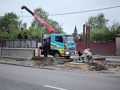 В Воронеже завершаются работы по установке указателя &laquo;Песчаный лог&raquo;