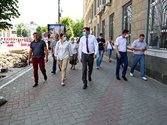 Работы на проспекте Революции идут по графику