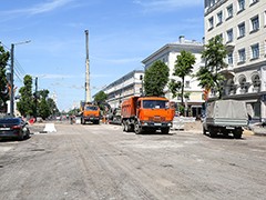 Работы на проспекте Революции идут по графику