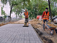 В Воронеже ведутся работы по благоустройству