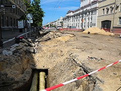 Работы на проспекте Революции идут по графику