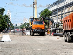 Работы на проспекте Революции идут по графику