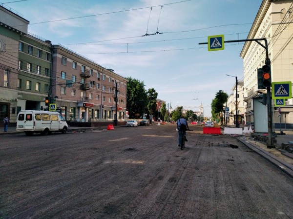 В Воронеже ремонтируют проспект Революции &mdash; что сейчас там происходит