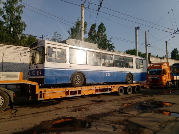 В Воронеж доставили вторую партию списанных троллейбусов из Москвы