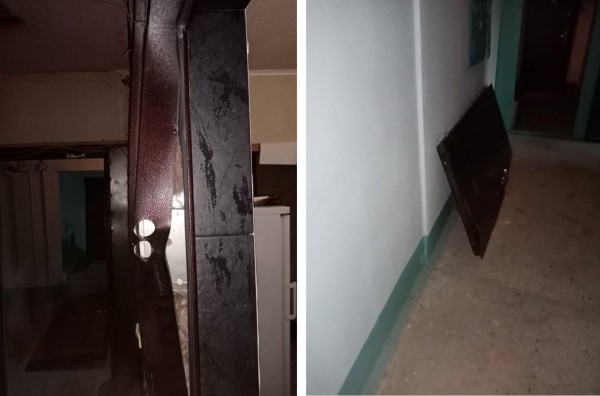 Жительница Воронежа требует от МЧС поставить срезанную при пожаре дверь
