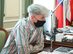 Глава Воронежа Вадим Кстенин встретился с уличным художником Яном Посадским