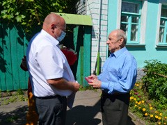 В Коминтерновском районе ветерана Великой Отечественной войны Федора Мешкова наградили памятным знаком &laquo;Воронеж &ndash; город воинской славы&raquo;