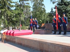 В Воронеже в день 75-летия окончания Второй мировой войны перезахоронили останки 45 красноармейцев