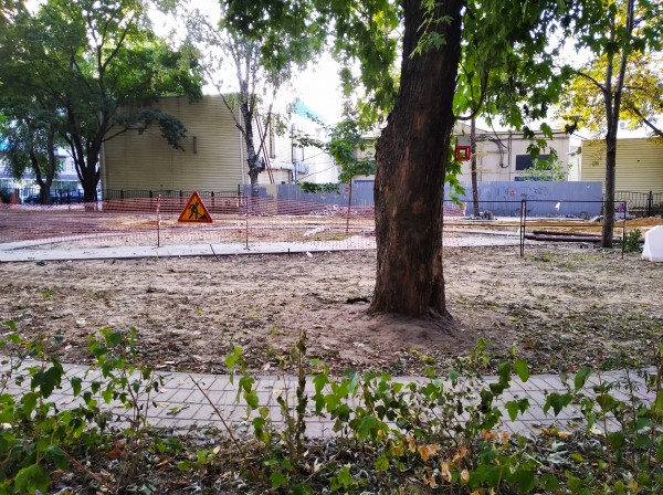 Погулять с собаками и не месить грязь: что стало со сквером известного зодчего