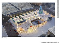 В Воронеже представили концепцию праздничного оформления площади Ленина к Новому году