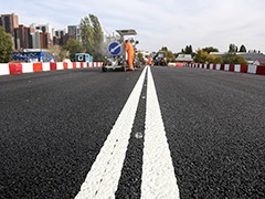 Дорожники готовятся к открытию рабочего движения по реконструируемому путепроводу на улице 9 Января