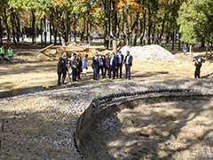 Мэр Вадим Кстенин сегодня в парке &laquo;Орленок&raquo; оценил новый городской мост