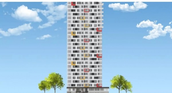 На Левом берегу строят 27-этажную высотку. Узнаем, как она выросла из трёх этажей и сколько будет квартир