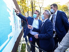 Мэр Вадим Кстенин сегодня в парке &laquo;Орленок&raquo; оценил новый городской мост
