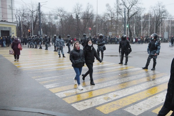 В Воронеже прошла несогласованная протестная акция