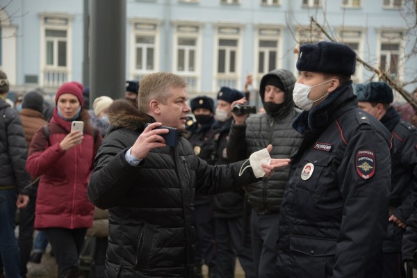 В Воронеже прошла несогласованная протестная акция