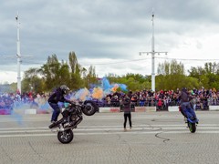 В Воронеже прошел мотопарад в честь празднования Дня Победы