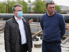 Вадим Кстенин: рабочее движение по реконструируемому путепроводу на улице Ленина откроем 7 мая в 23:30