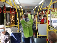 Воронежских перевозчиков и пассажиров проверили на соблюдение масочного режима