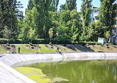 Завершаются работы по реконструкции озера на Минской