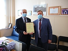 15 июня Председателю Воронежского Совета ветеранов войны, труда, вооруженных сил и правоохранительных органов Вячеславу Никитовичу Раздайбедину исполнилось 80 лет