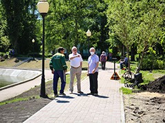 Завершаются работы по реконструкции озера на Минской