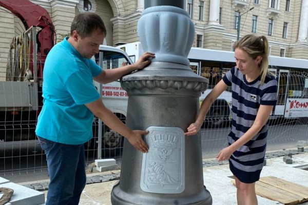 Обнарядки для фонарей на проспекте Революции в Воронеже отольют по старым слепкам