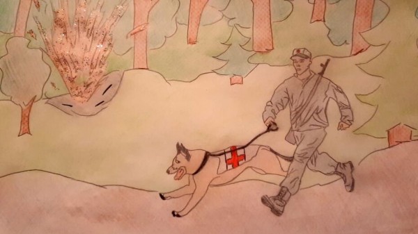 Рисунки воронежских детей поборются за победу в конкурсе &laquo;Собаки-герои&raquo;