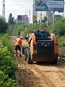 В Воронеж продолжаются работы по благоустройству