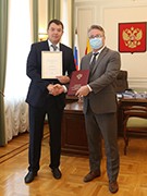 Мэр Вадим Кстенин провел рабочую встречу с депутатом Воронежской областной Думы Михаилом Гусевым