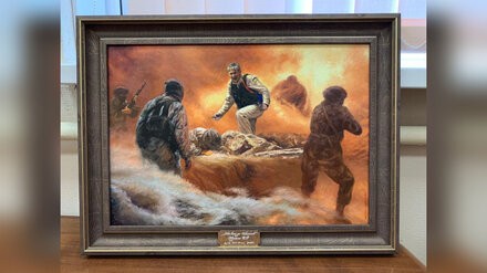 Картина о подвиге воронежского героя Романа Филипова появилась в Музее Победы в Москве