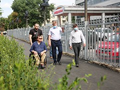 В Воронеже продолжается масштабная работа по обустройству тротуаров