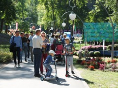 Платья петровской эпохи, авторскую живопись, цветы с каждого континента планеты, деревья с &laquo;золотыми&raquo; стволами и даже облака можно увидеть на выставке &laquo;Город &ndash; сад&raquo;