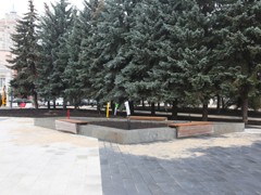 Благоустройство сквера имени Куцыгина завершат высадкой 15-ти елей