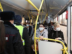 В Воронеже продолжаются ежедневные усиленные рейды по соблюдению масочного режима