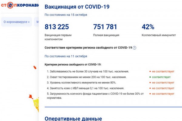 Счетчик вакцинации в Воронежской области заработал на федеральном портале