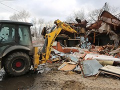 В Воронеже продолжается демонтаж нестационарных торговых объектов 
