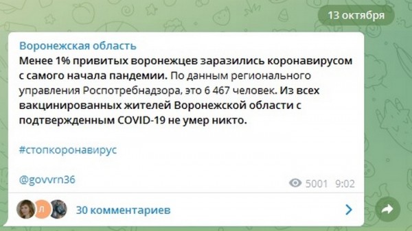 В Воронеже &laquo;пропали&raquo; данные об умерших после вакцинации 