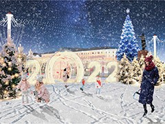 Новогоднюю сказку начали создавать на площади Ленина