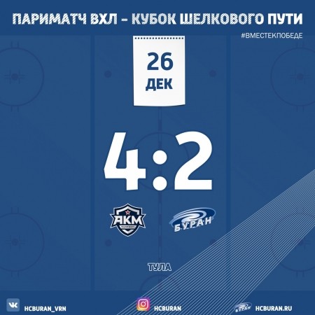 "Буран" уступил тульской команде АКМ Ко всем новостям