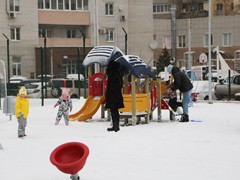 В Ленинском районе завершилось благоустройство сквера &laquo;Мирный&raquo;