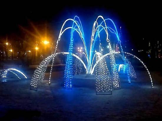 В Воронеже установят зимний светодиодный фонтан в Кольцовском сквере