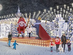 Новогоднюю сказку начали создавать на площади Ленина