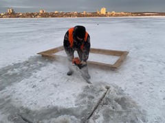 В канун Крещения Господня в районах города традиционно оборудуют места купания