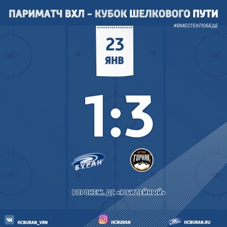 Очки из Воронежа увез "Горняк-УГМК" Ко всем новостям