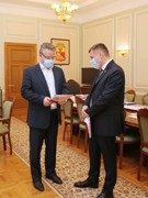 Глава Воронежа Вадим Кстенин провел рабочую встречу с депутатом Воронежской городской Думы Александром Чуфиневым