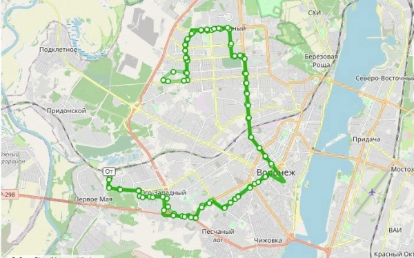 Воронежцам предложили проголосовать за изменение маршрута №37