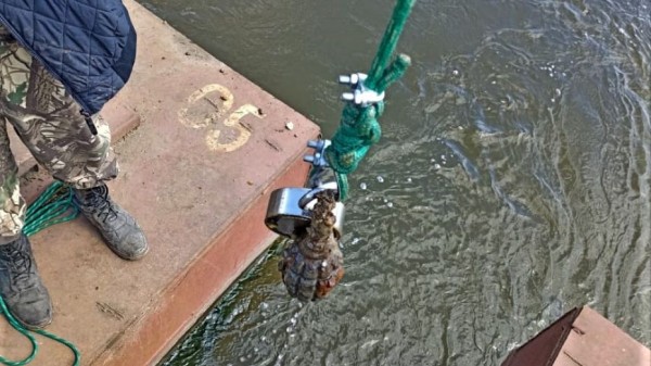 Боеприпас времен Великой Отечественной войны нашли в Воронеже в реке Дон